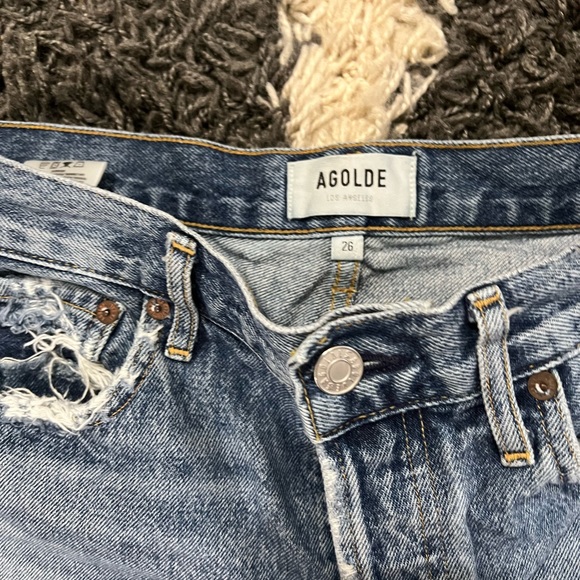 Agolde Parker Vintage Cut Off Jean Short - Picture 2 of 5